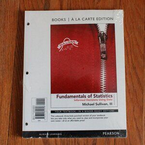 Pearson "Fundamentals of Statistics" Binder-Ready Textbook